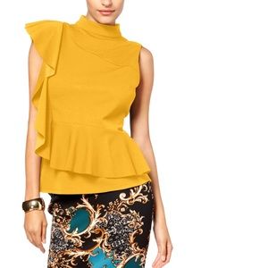 Thalia Sodi Ruffled Peplum Top
